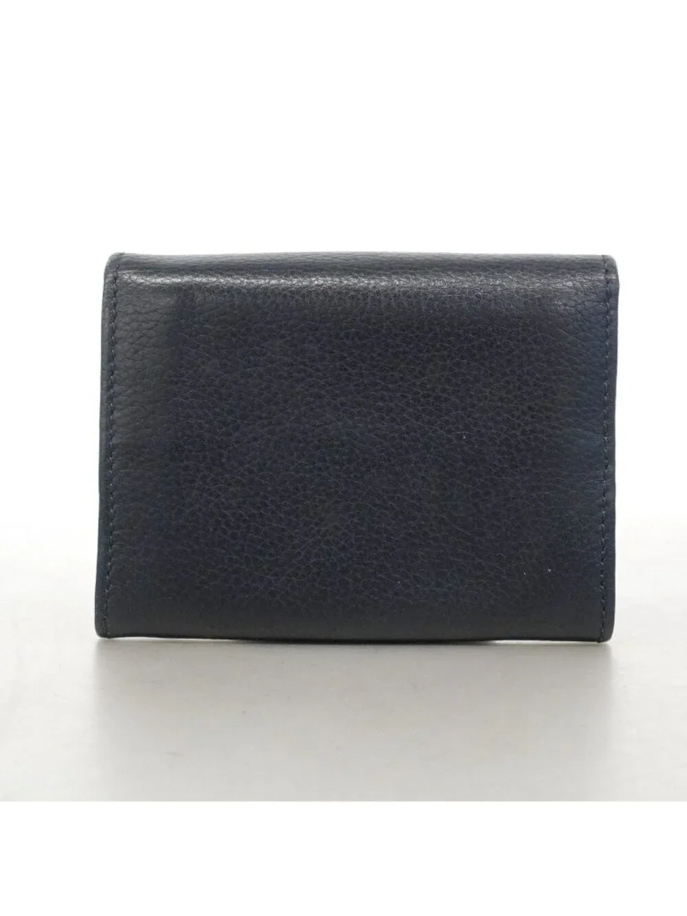 Celine Coin Purse Leather Black Gold